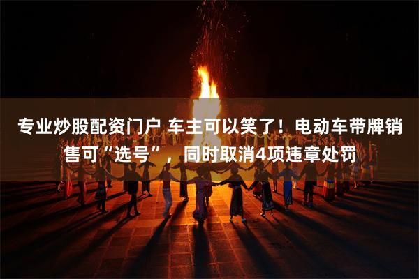 专业炒股配资门户 车主可以笑了！电动车带牌销售可“选号”，同时取消4项违章处罚