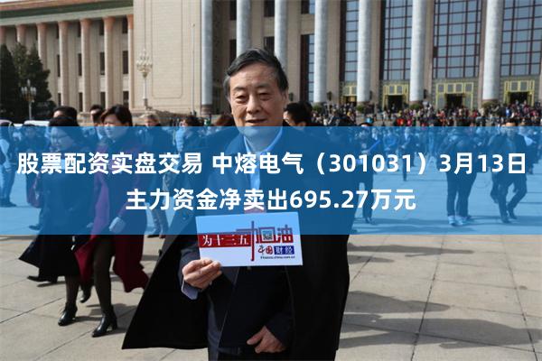 股票配资实盘交易 中熔电气（301031）3月13日主力资金