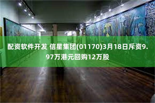 配资软件开发 信星集团(01170)3月18日斥资9.97万