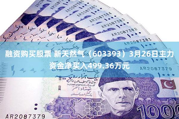 融资购买股票 新天然气（603393）3月26日主力资金净买