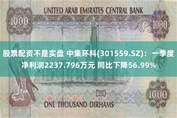 股票配资不是实盘 中集环科(301559.SZ)：一季度净利