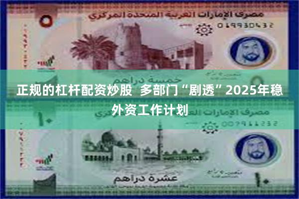 正规的杠杆配资炒股  多部门“剧透”2025年稳外资工作计划